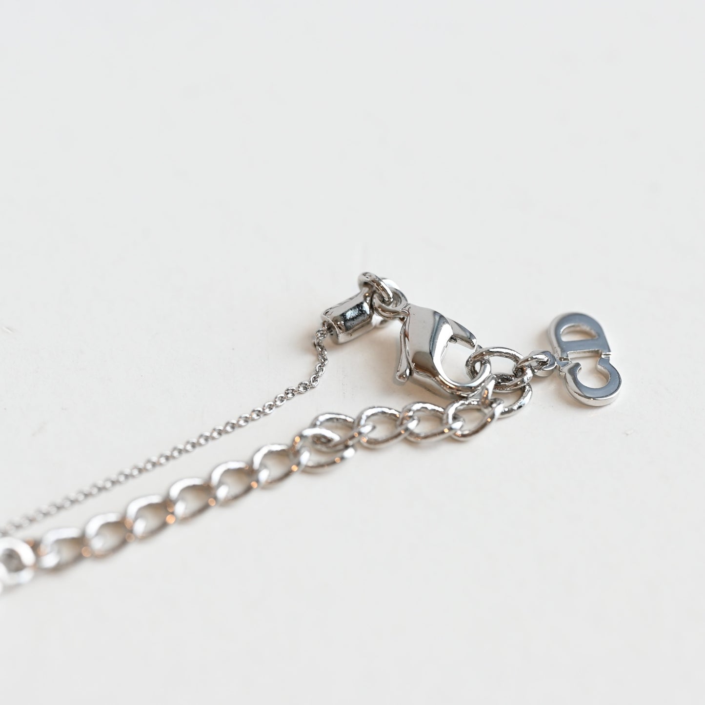 Dior CD logo Silver Necklace
