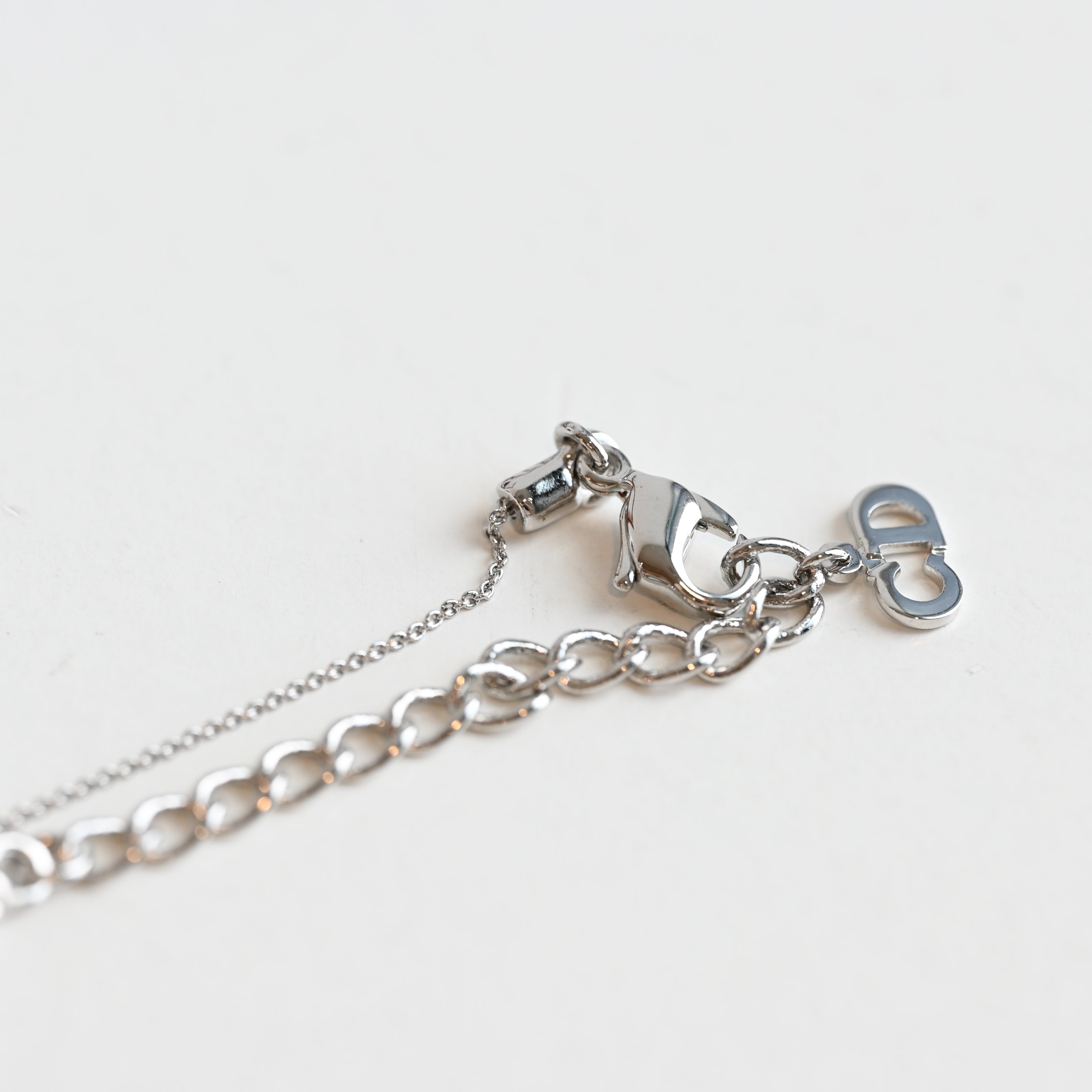 Dior CD logo Silver Necklace - Leluxe Vintage Sdn. Bhd.