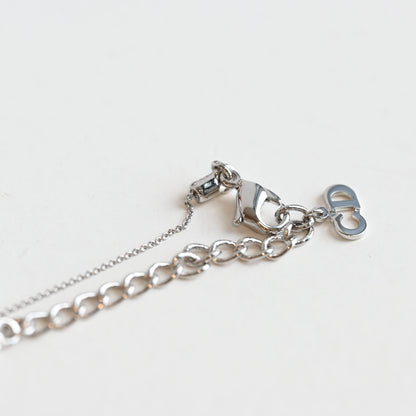 Dior CD logo Silver Necklace