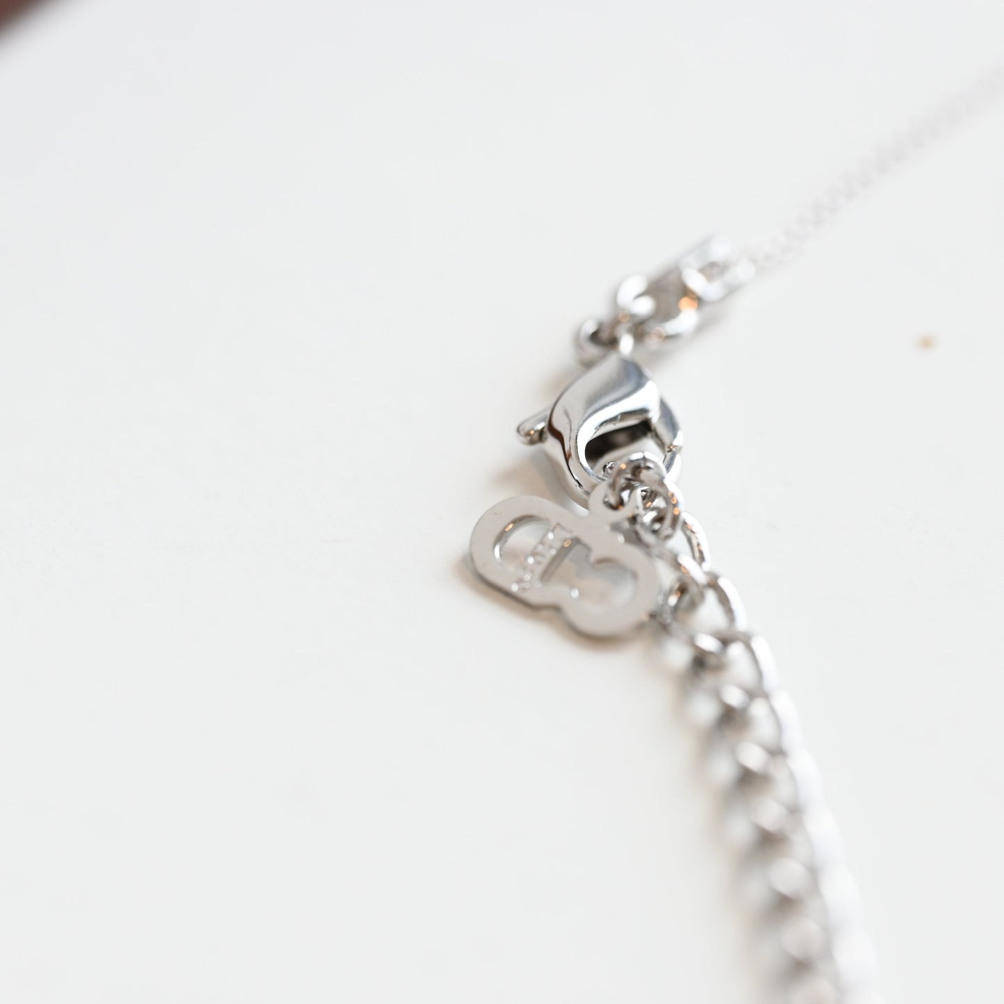 Dior CD logo Silver Necklace