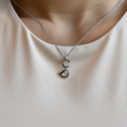 Dior CD logo Silver Necklace