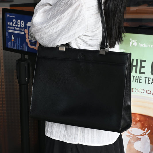 Gucci Grained Calfskin Business Laptop Tote