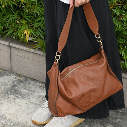 Chanel CC Hobo Brown Grained Calfskin