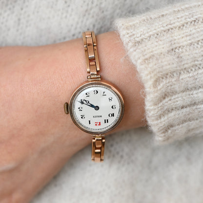 Rolex Breath Watch 9k 375 Hunter Case ref. 24396/06