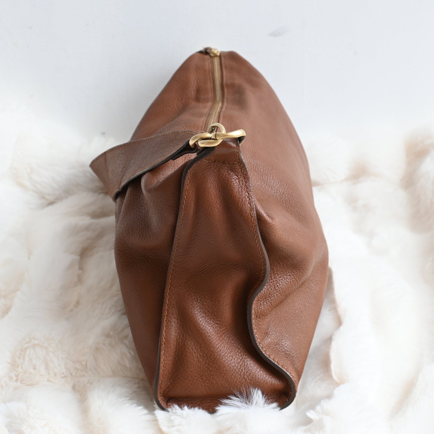 Chanel CC Hobo Brown Grained Calfskin