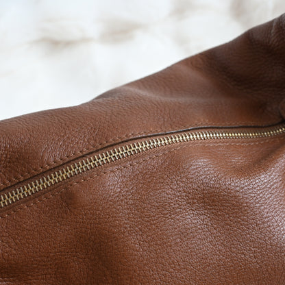 Chanel CC Hobo Brown Grained Calfskin