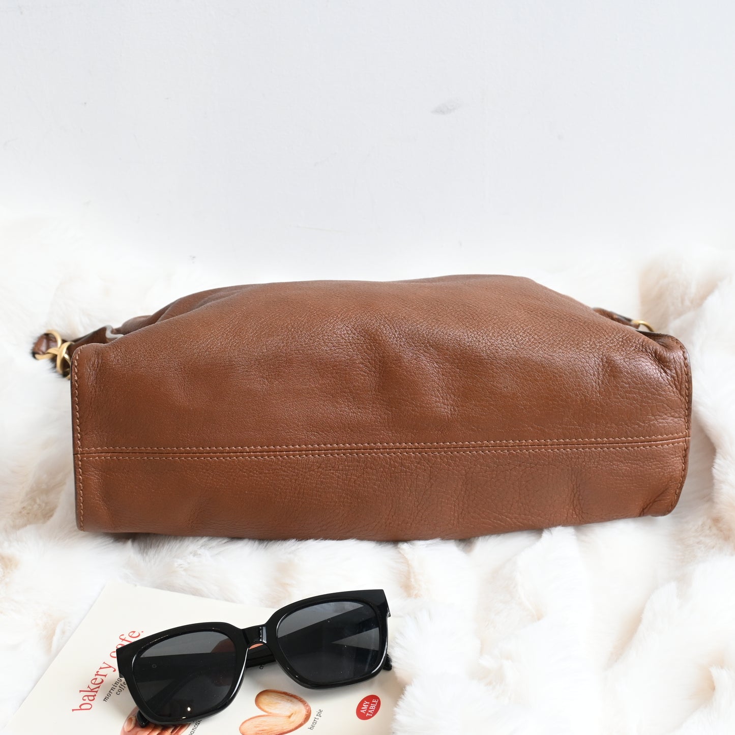 Chanel CC Hobo Brown Grained Calfskin