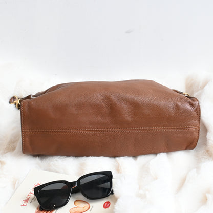 Chanel CC Hobo Brown Grained Calfskin