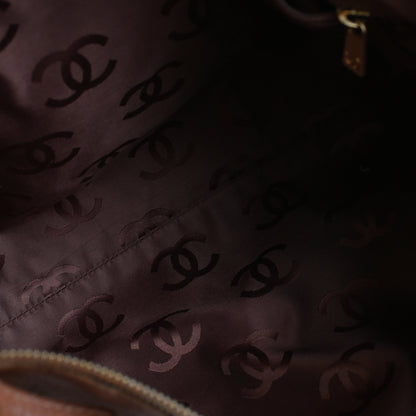 Chanel CC Hobo Brown Grained Calfskin