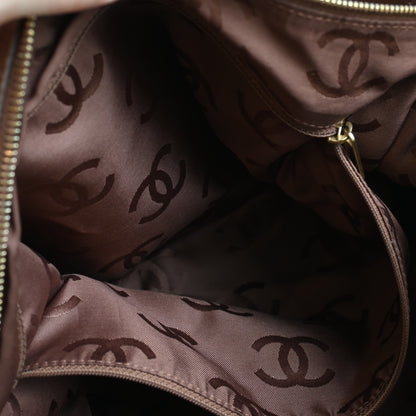 Chanel CC Hobo Brown Grained Calfskin