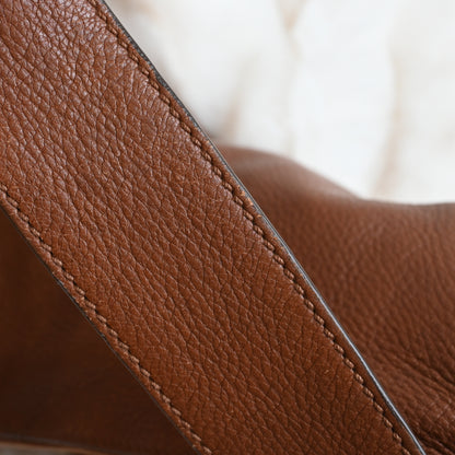 Chanel CC Hobo Brown Grained Calfskin