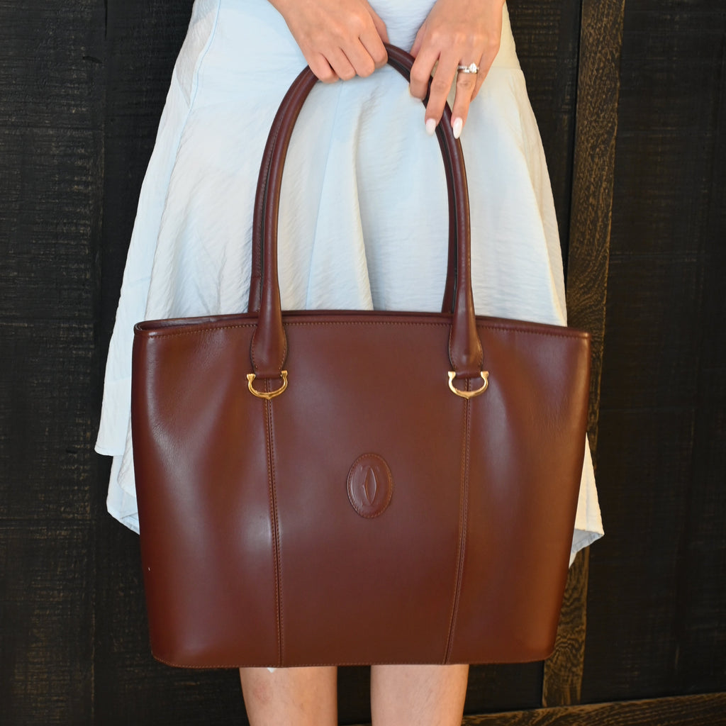 Cartier Bordeaux Tote - Leluxe Vintage Sdn. Bhd.