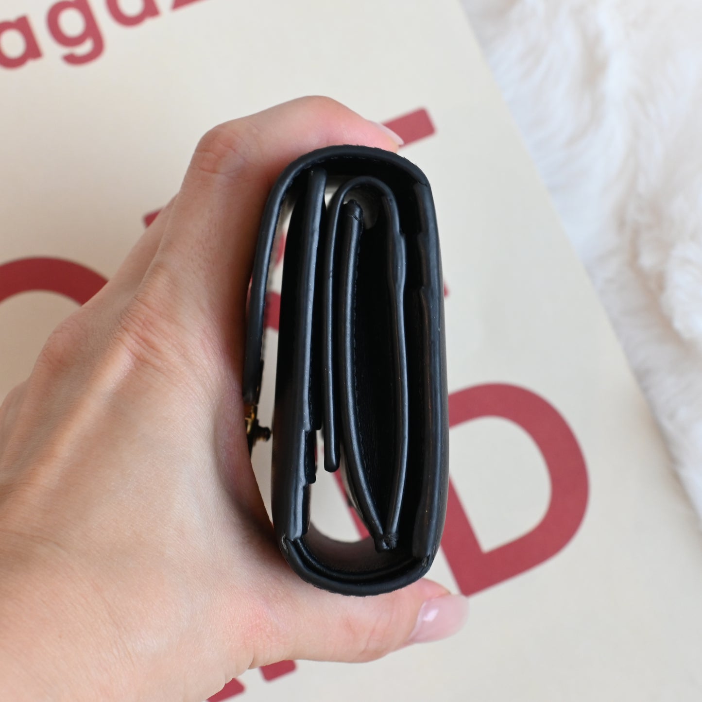 Celine Small Flap Triomphe Trifold Wallet