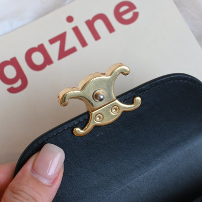 Celine Small Flap Triomphe Trifold Wallet