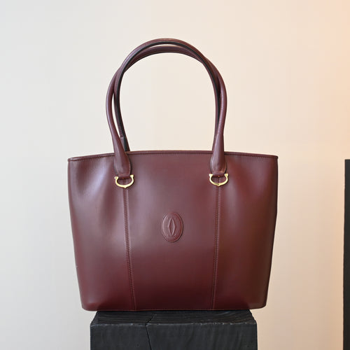 Cartier Bordeaux Tote - Leluxe Vintage Sdn. Bhd.