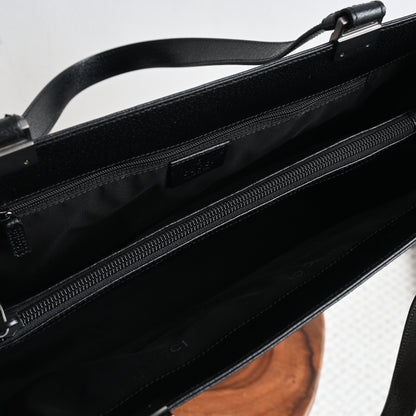 Gucci Grained Calfskin Business Laptop Tote