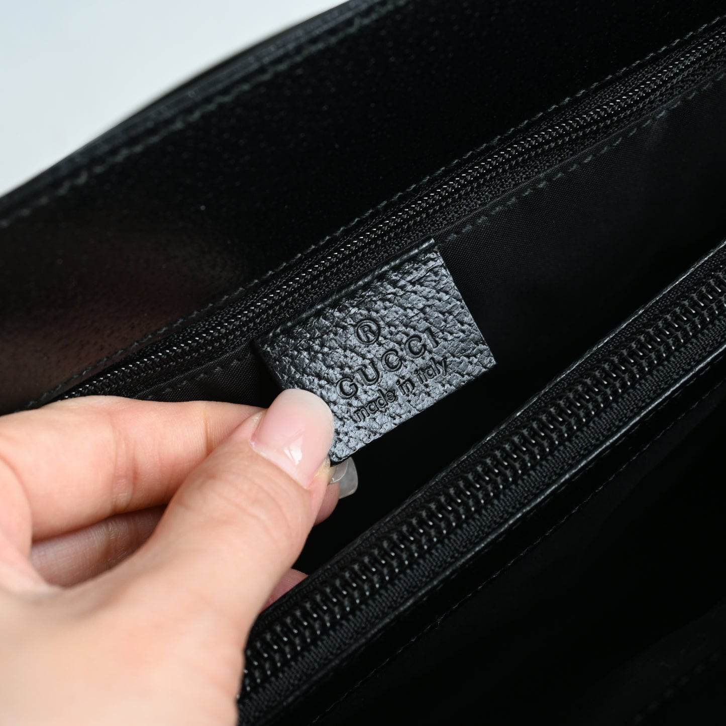 Gucci Grained Calfskin Business Laptop Tote