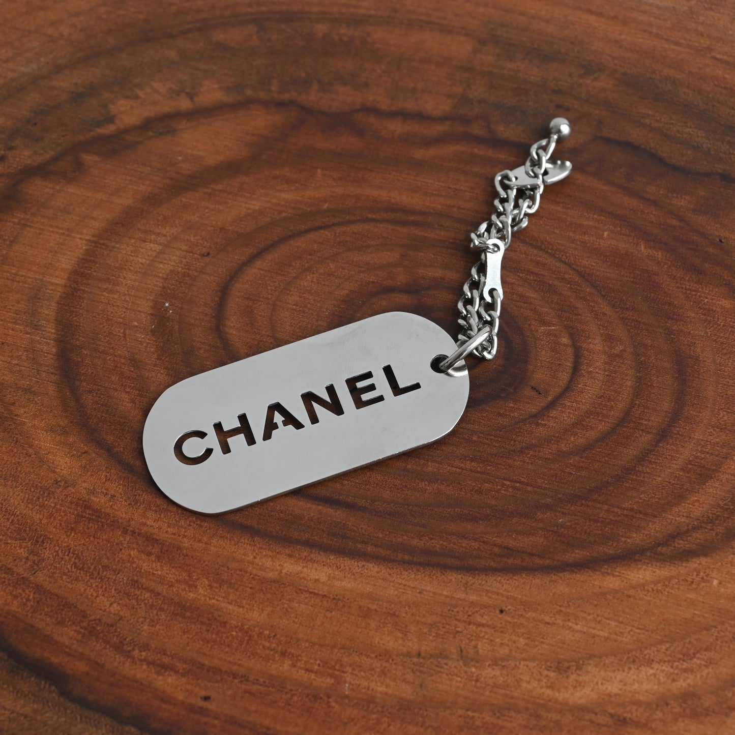Chanel Cut-out Logo Keychain 2004