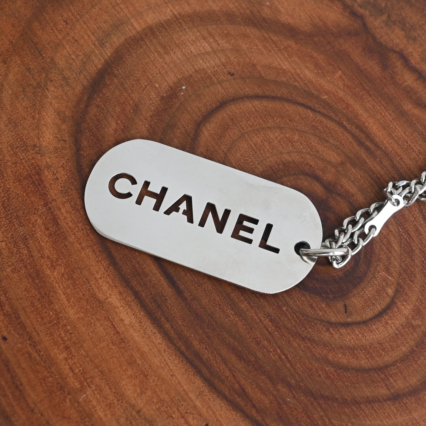 Chanel Cut-out Logo Keychain 2004