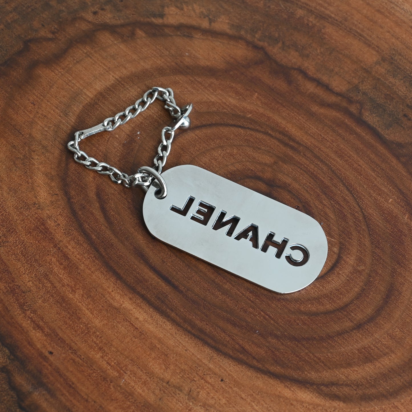 Chanel Cut-out Logo Keychain 2004