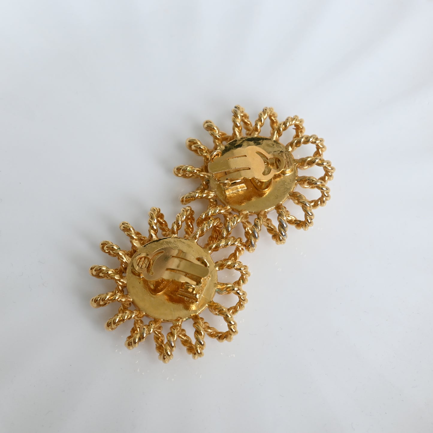 Chanel Faux Pearl Flower Earclip 1986-1992