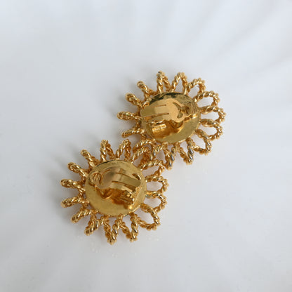 Chanel Faux Pearl Flower Earclip 1986-1992