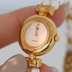 Mikimoto Double Pearl Bracelet JAL Watch ref. 4N20-0941 - Leluxe Vintage Sdn. Bhd.