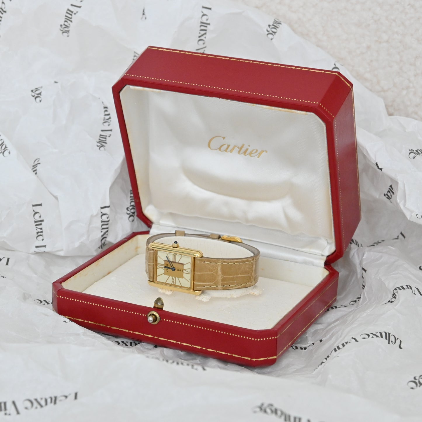 Cartier Must de Tank Quartz Watch ref. 681006