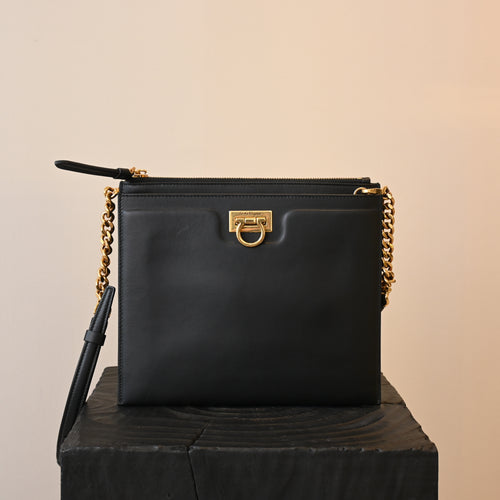 Salvatore Ferragamo Trifolio Crossbody Bag - Leluxe Vintage Sdn. Bhd.