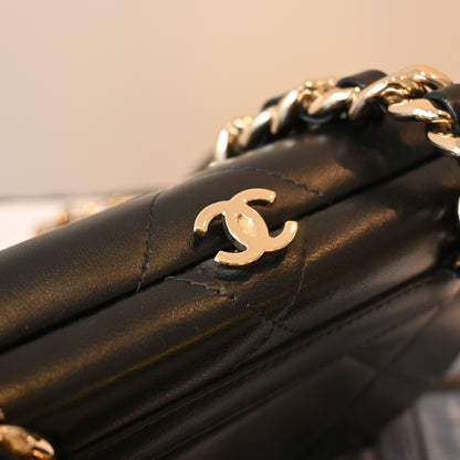 Chanel Evening Sling Bag Lambskin GHW