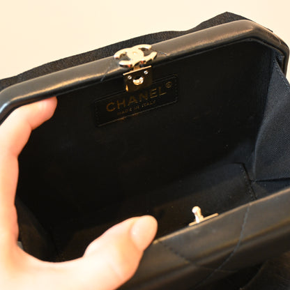 Chanel Evening Sling Bag Lambskin GHW