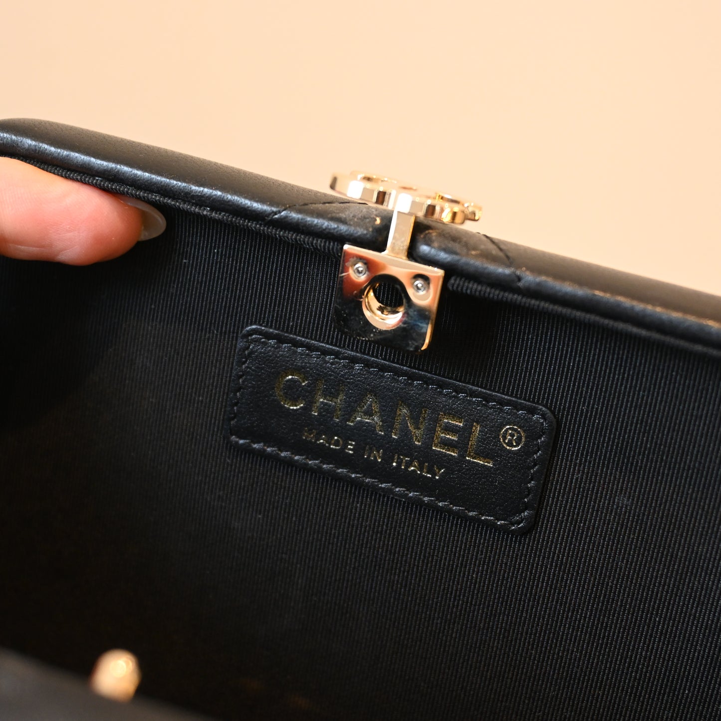 Chanel Evening Sling Bag Lambskin GHW