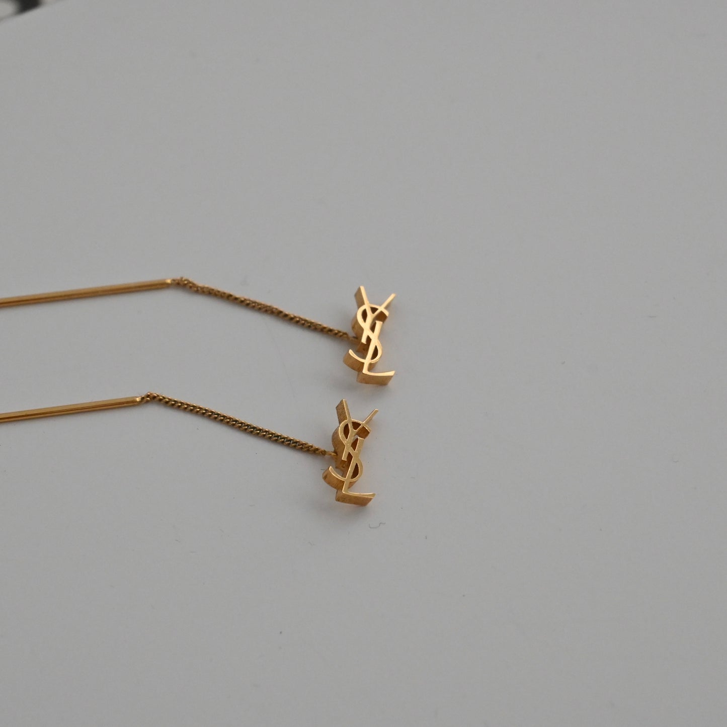 Yves Saint Laurent Gold Opyum Threader Earrings