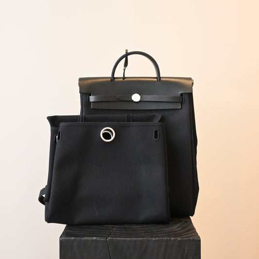 Hermès Herbag Ado PM Toile Officier × Vache Hunter □G:2003