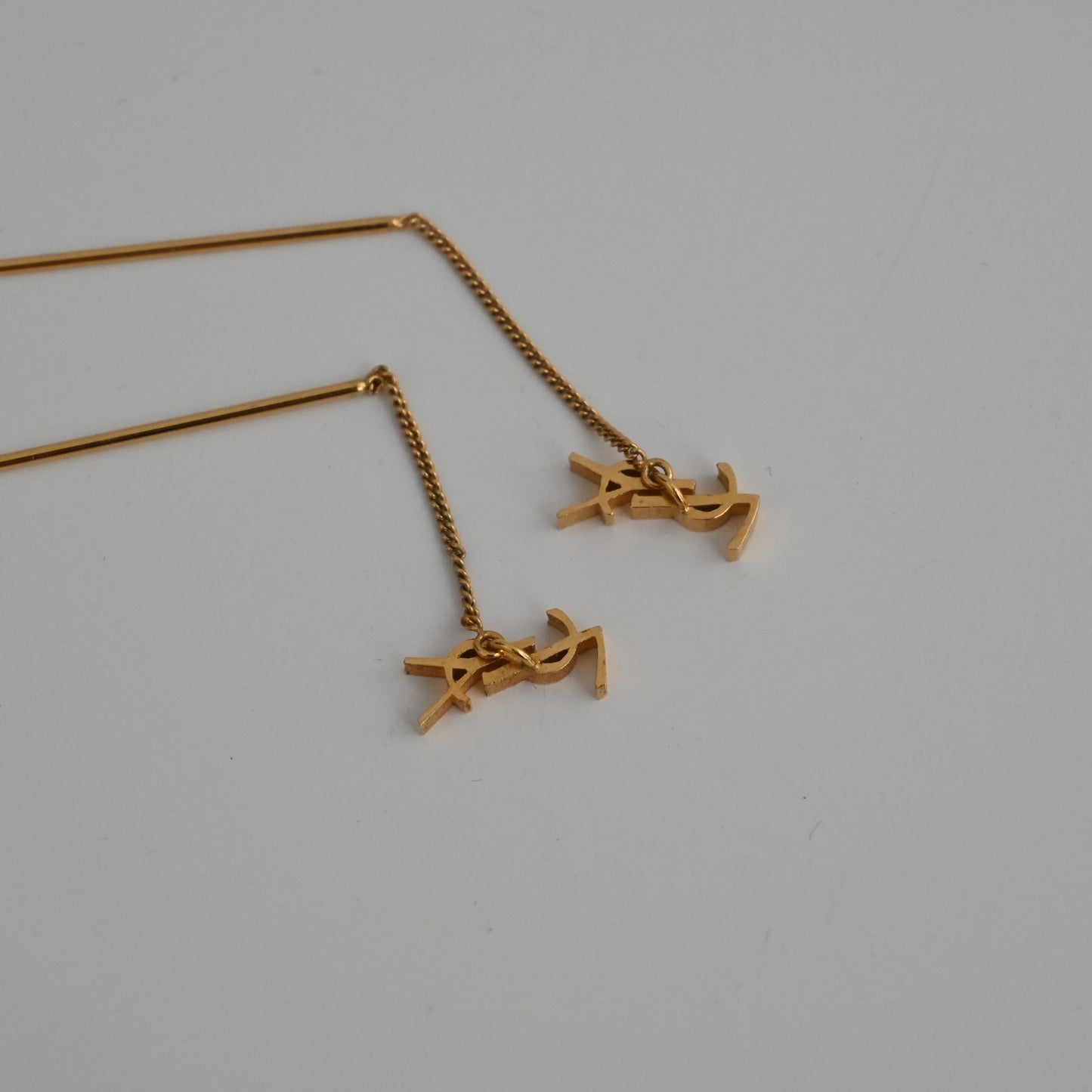 Yves Saint Laurent Gold Opyum Threader Earrings