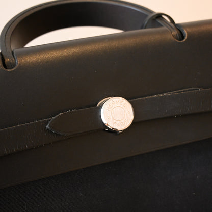 Hermès Herbag Ado PM Toile Officier × Vache Hunter □G:2003