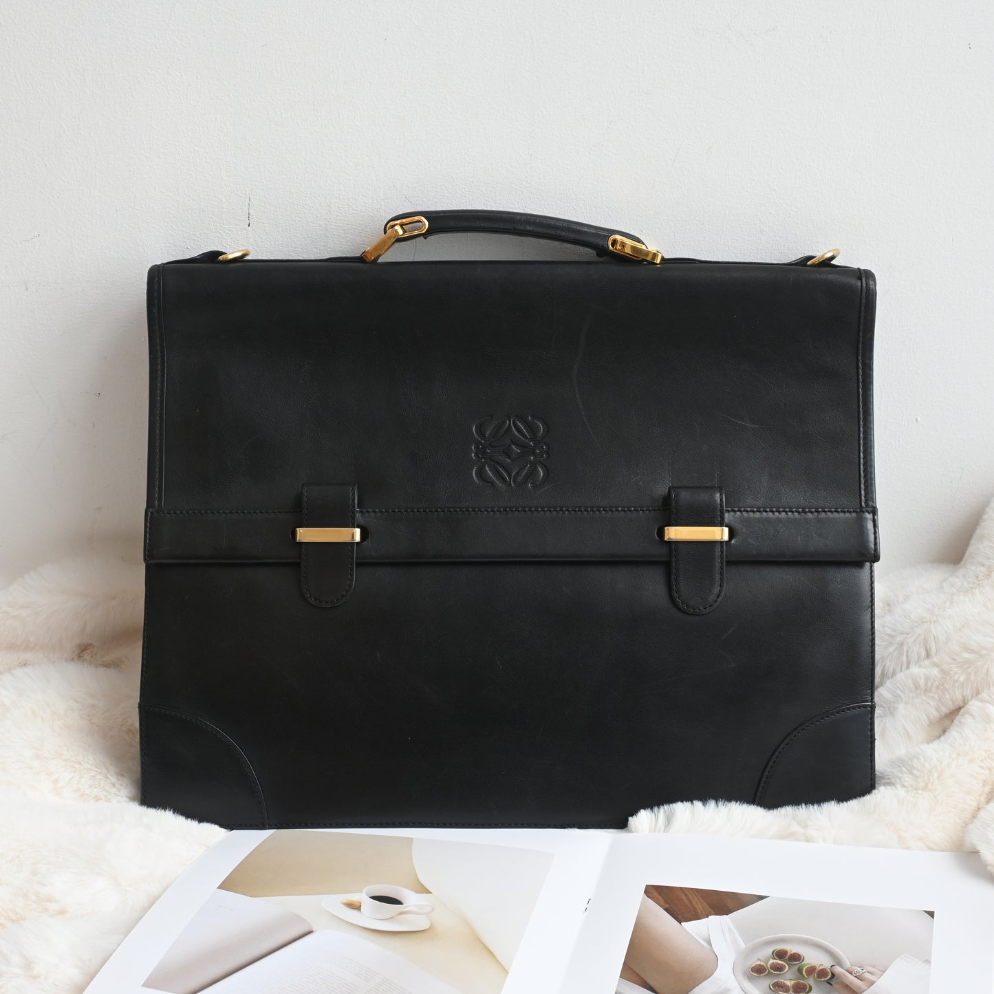 Loewe Anagram Business Laptop Bag
