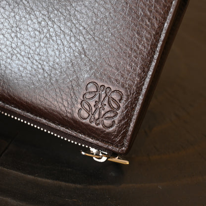 Loewe Anagram Slim Compact Wallet Brown