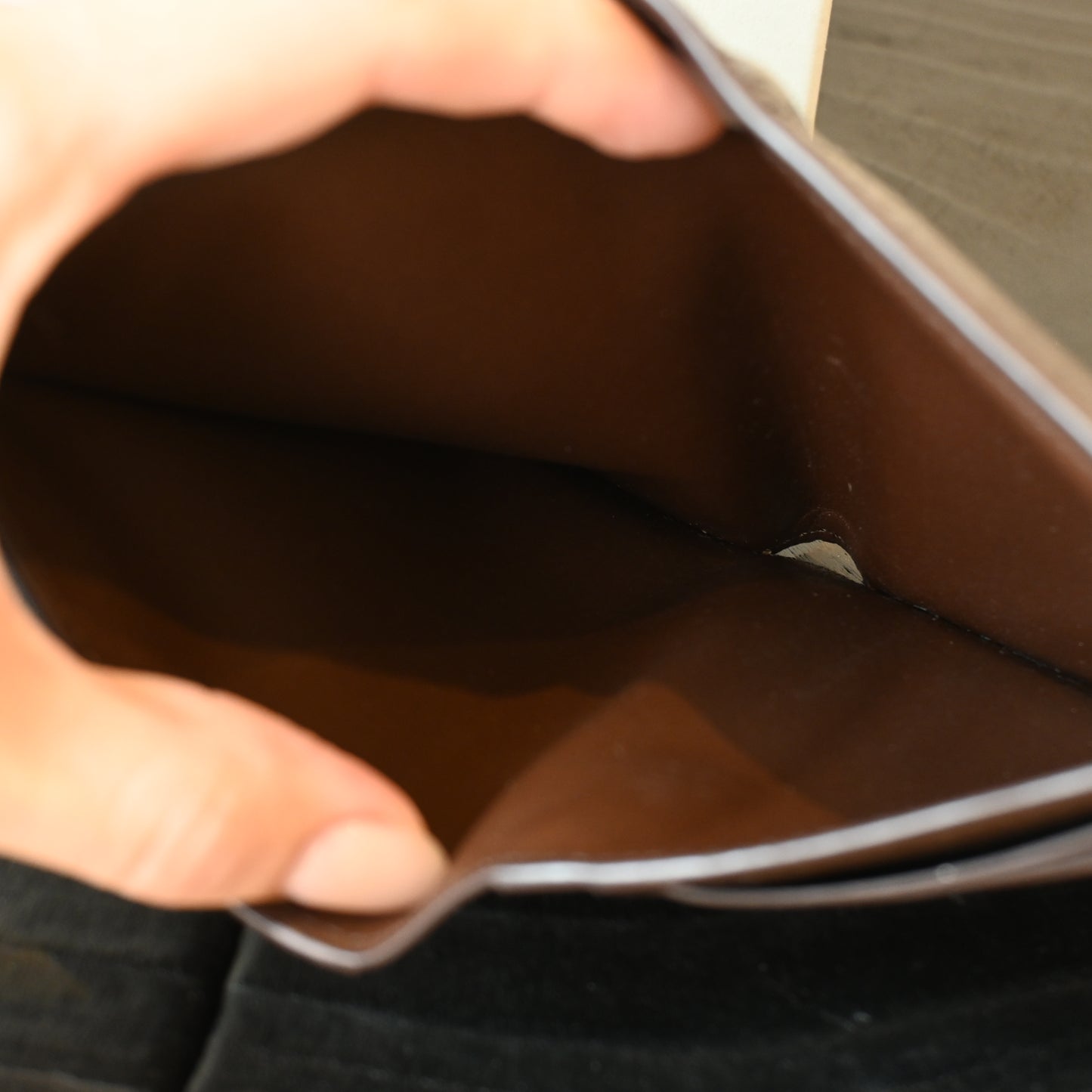 Loewe Anagram Slim Compact Wallet Brown