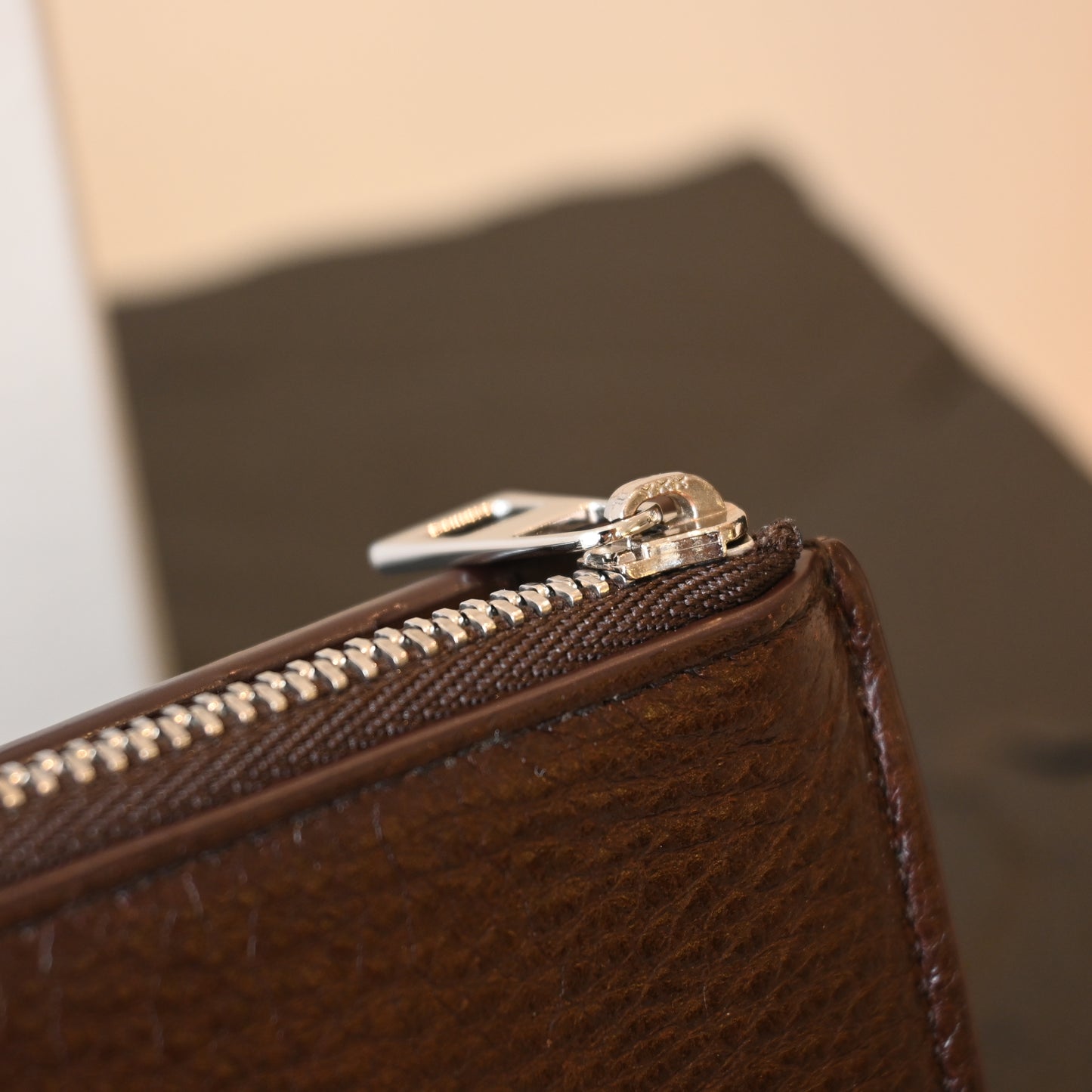 Loewe Anagram Slim Compact Wallet Brown