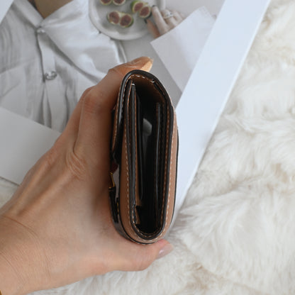 Delvaux Brilliant Compact Wallet Vegetal