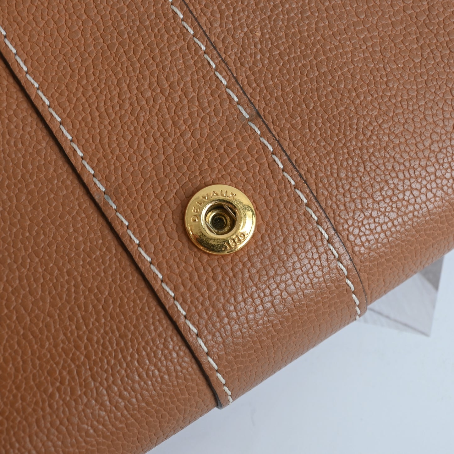 Delvaux Brilliant Compact Wallet Vegetal