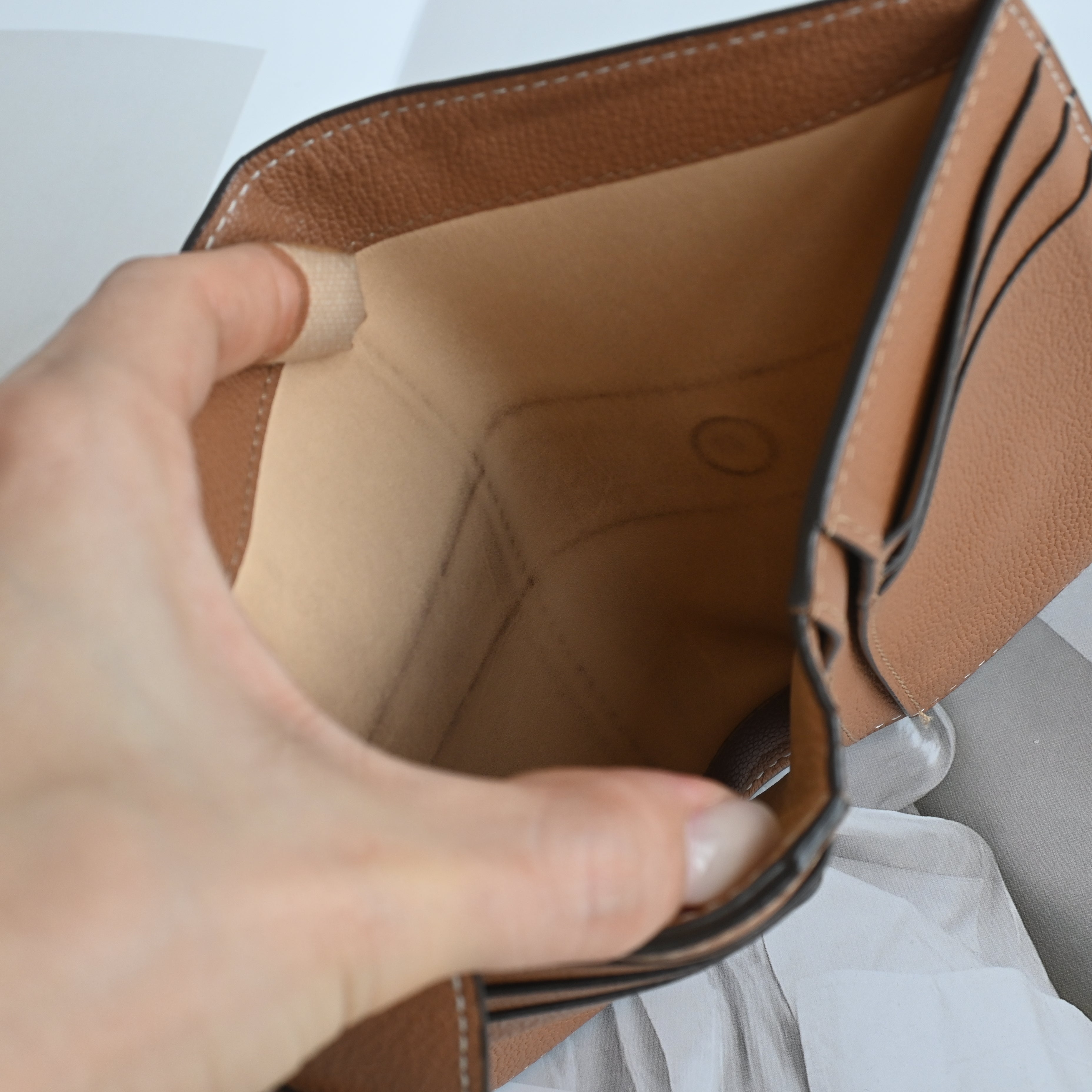 Delvaux Brilliant Compact Wallet Vegetal - Leluxe Vintage Sdn. Bhd.