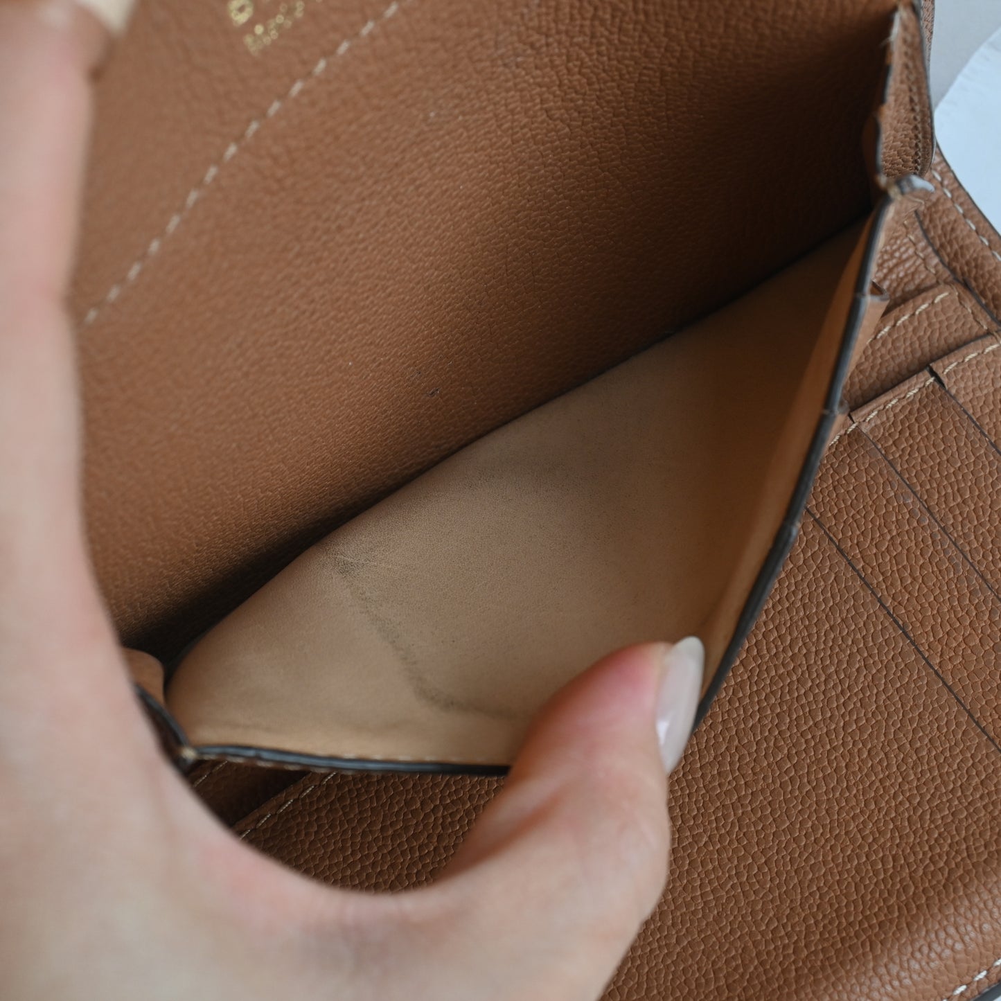 Delvaux Brilliant Compact Wallet Vegetal