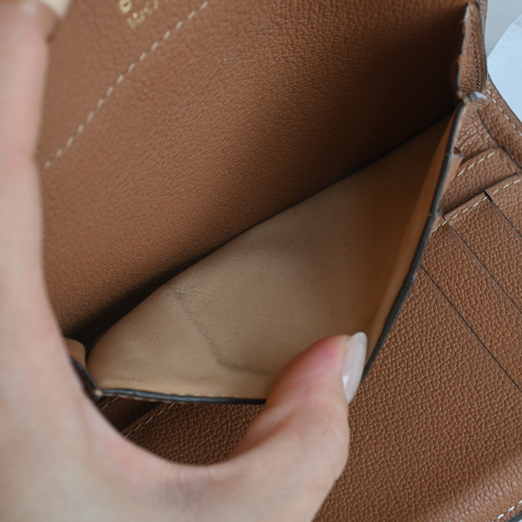 Delvaux Brilliant Compact Wallet Vegetal - Leluxe Vintage Sdn. Bhd.