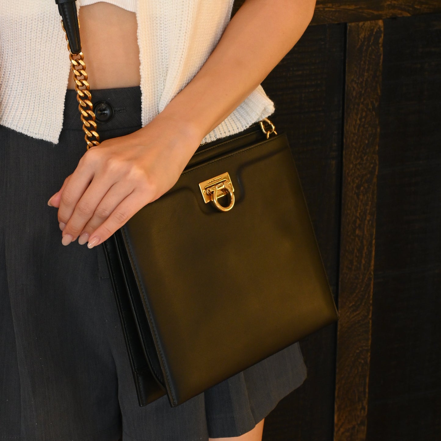Salvatore Ferragamo Trifolio Crossbody Bag