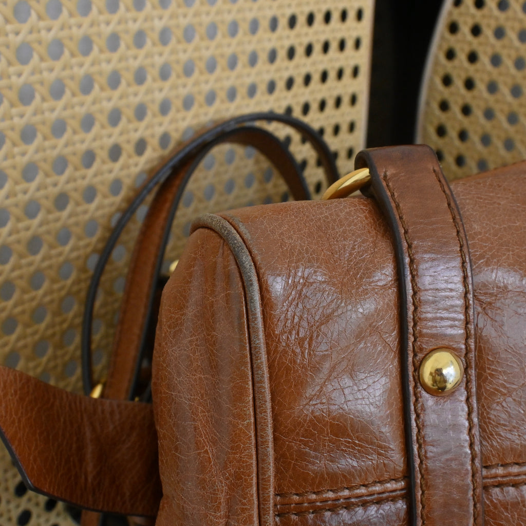 Miu Miu Vitello Lux Small Bow Bag
