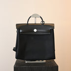 Hermès Herbag Ado PM Toile Officier × Vache Hunter □G:2003 - Leluxe Vintage Sdn. Bhd.