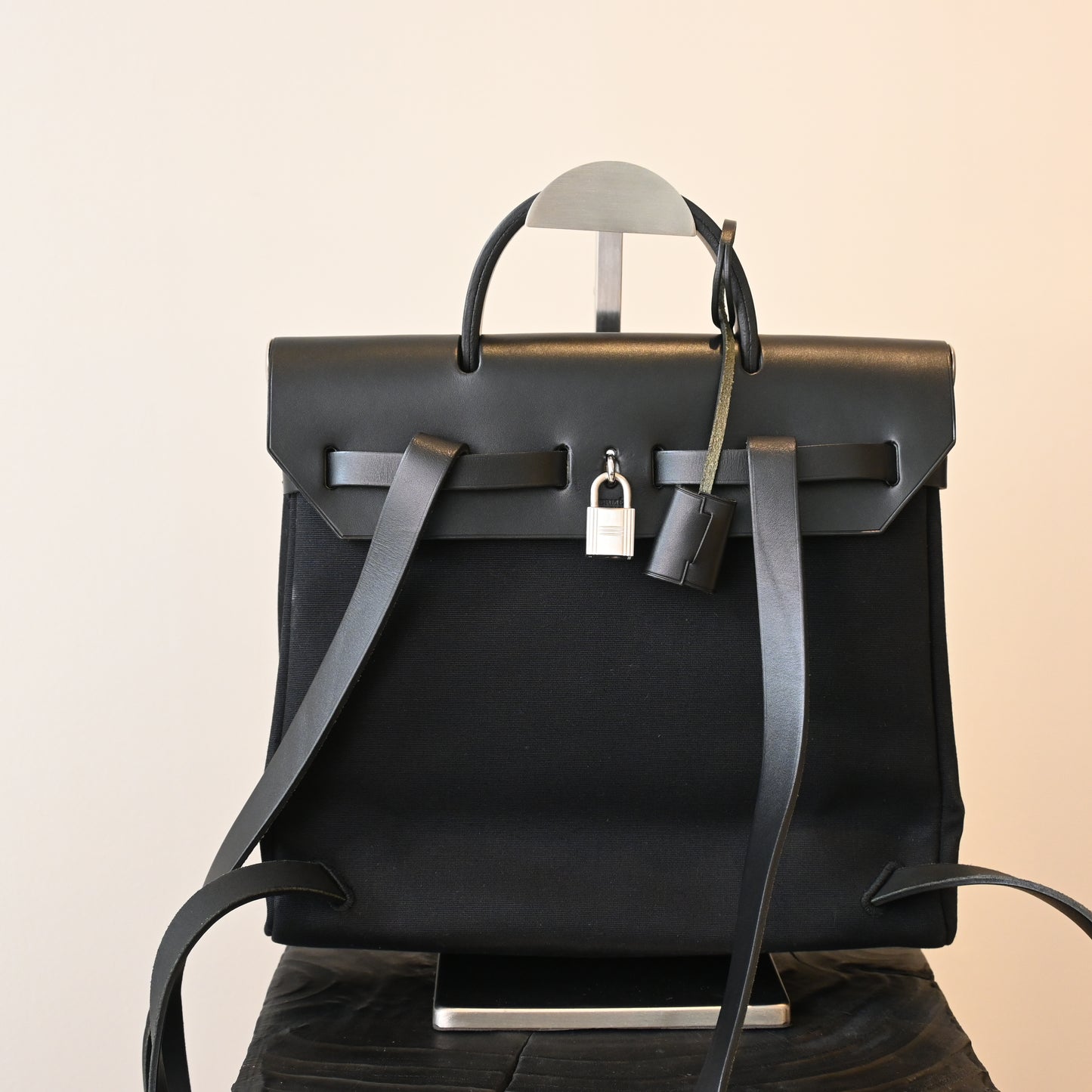 Hermès Herbag Ado PM Toile Officier × Vache Hunter □G:2003