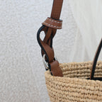Loewe Anagram Parrot Pochette Bag Raffia - Leluxe Vintage Sdn. Bhd.